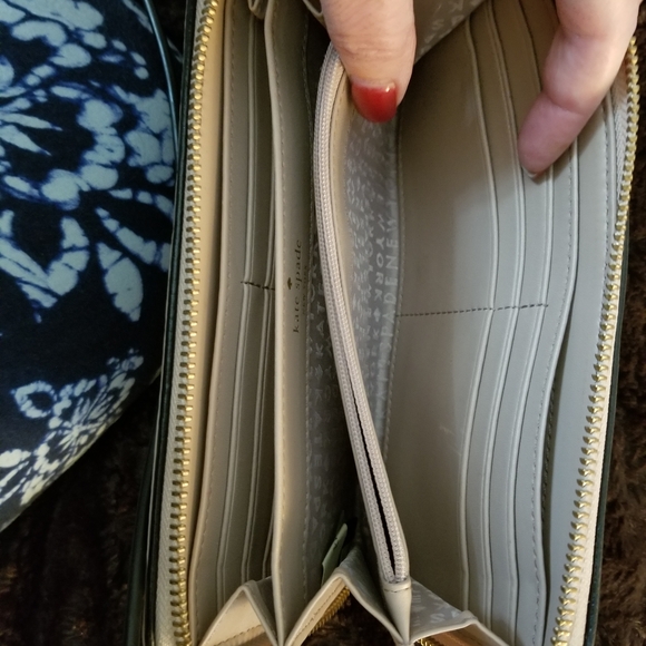 Kate Spade Black and Gray Leather Wallet - Picture 9 of 9